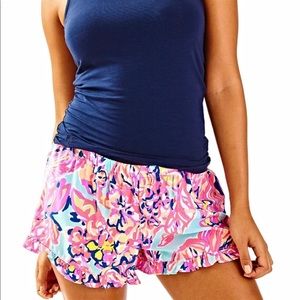 Lilly Pulitzer Kya Shorts Serene Blue Big Escapade